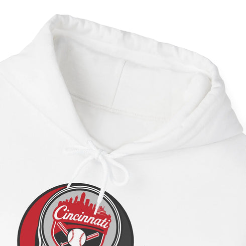 Grateful Dead - Cincinnati Reds Grateful Dead Unisex Heavy Blend Hoodie - Hooded Sweatshirt - StealieShop